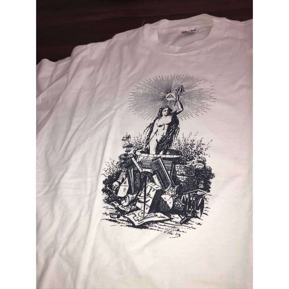 Vtg 90s Free Mason Secret Society T Shirt XL Geor… - image 3