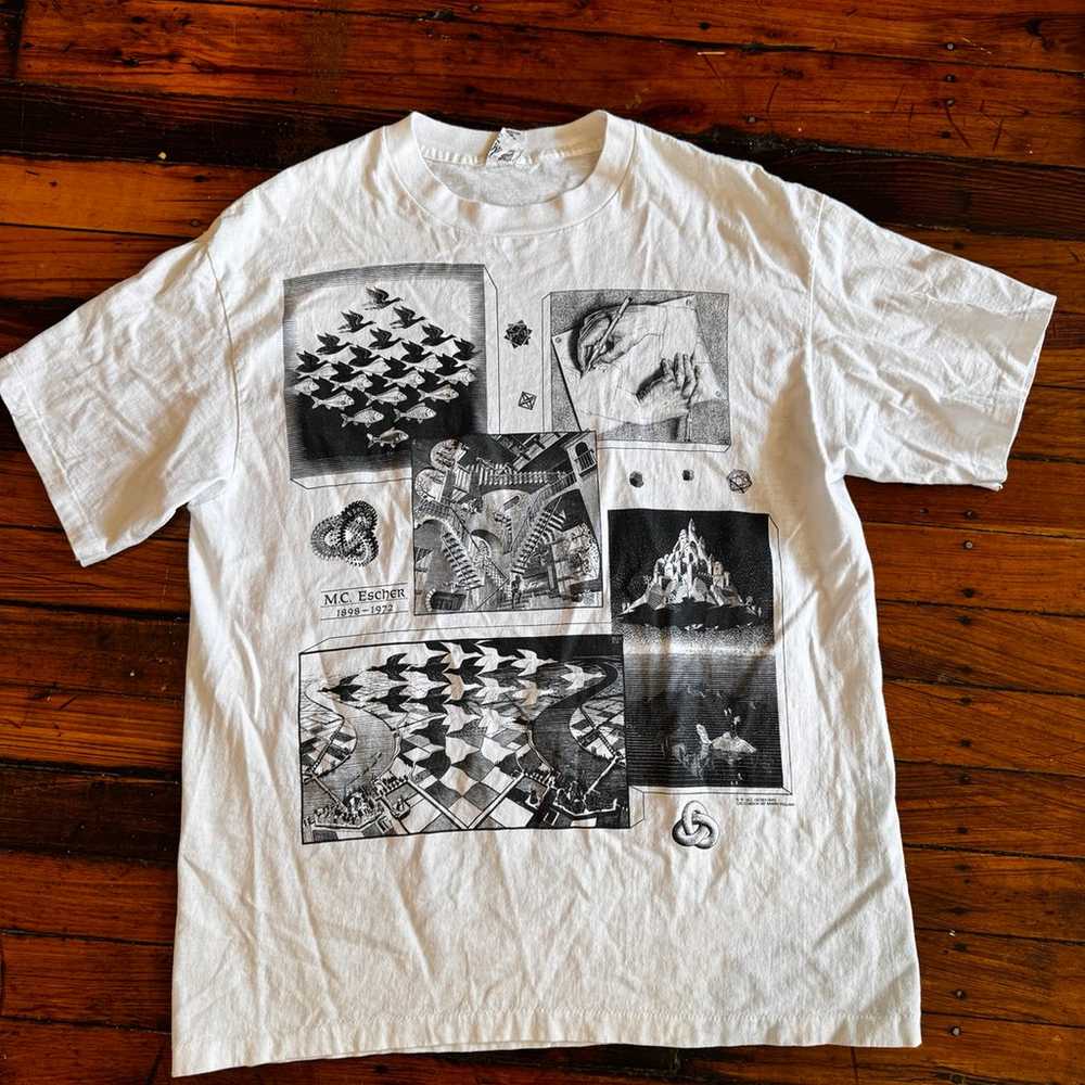 Vintage 1990s MC Escher T-Shirt Andazia - image 1