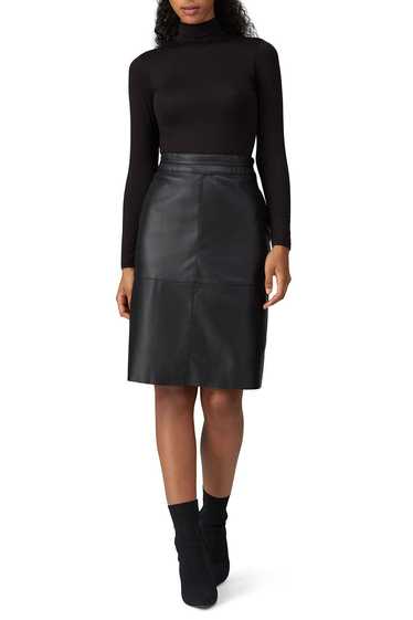 Universal Standard Faux Leather Black Skirt