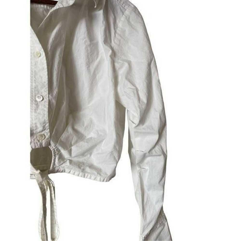 Frame Women's White Cutout Tie Waist Cotton Cropp… - image 11