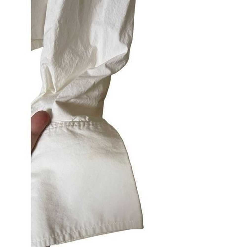 Frame Women's White Cutout Tie Waist Cotton Cropp… - image 2