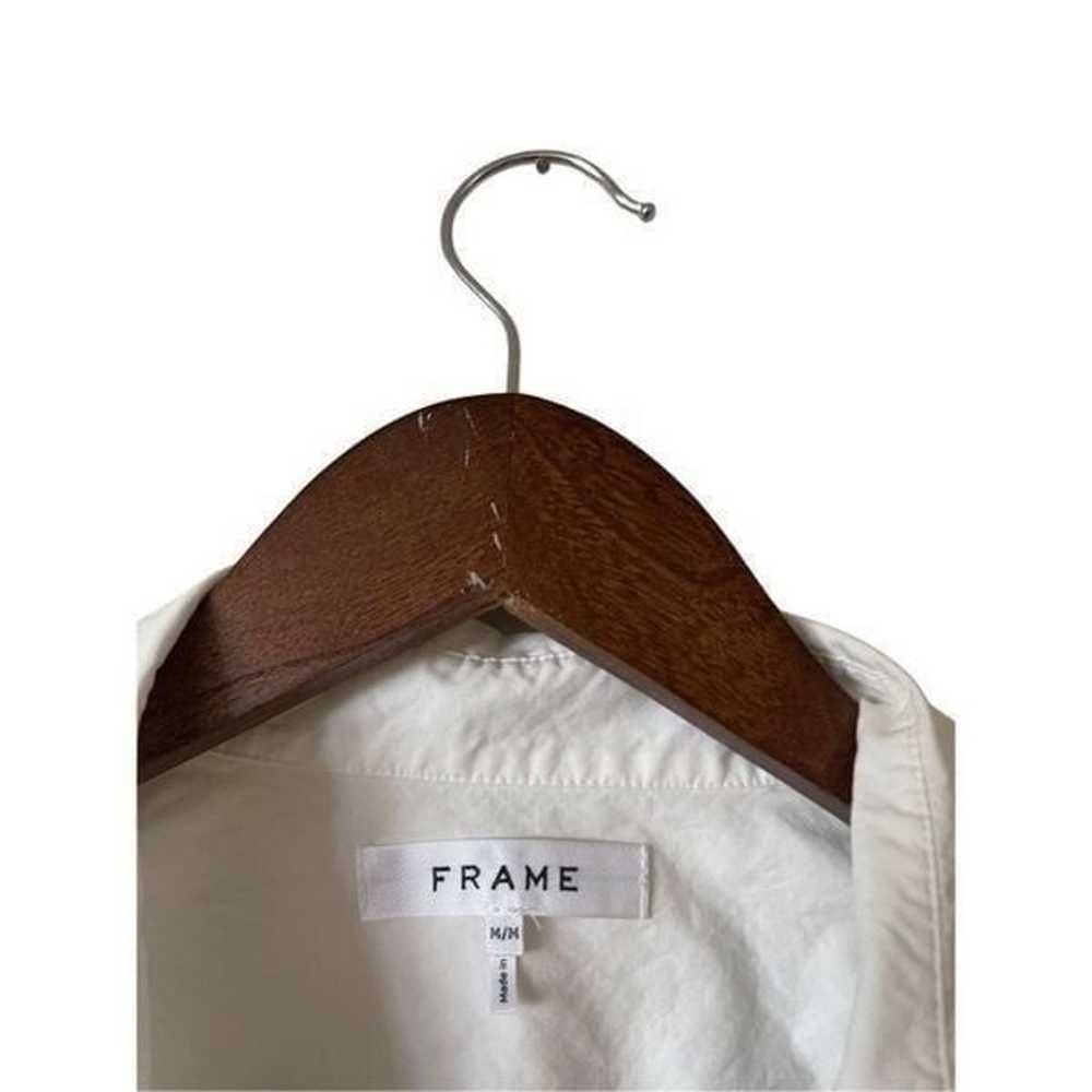 Frame Women's White Cutout Tie Waist Cotton Cropp… - image 9