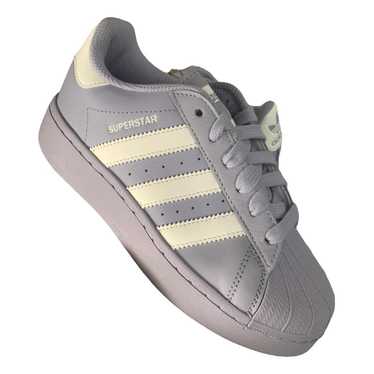 Adidas Superstar leather trainers