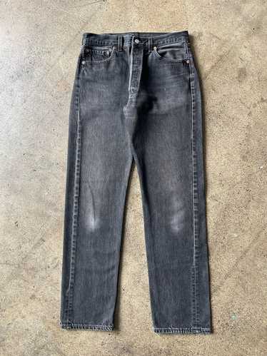 1990s Levi's 501 Faded Black Jeans 32" x 32.5" - image 1