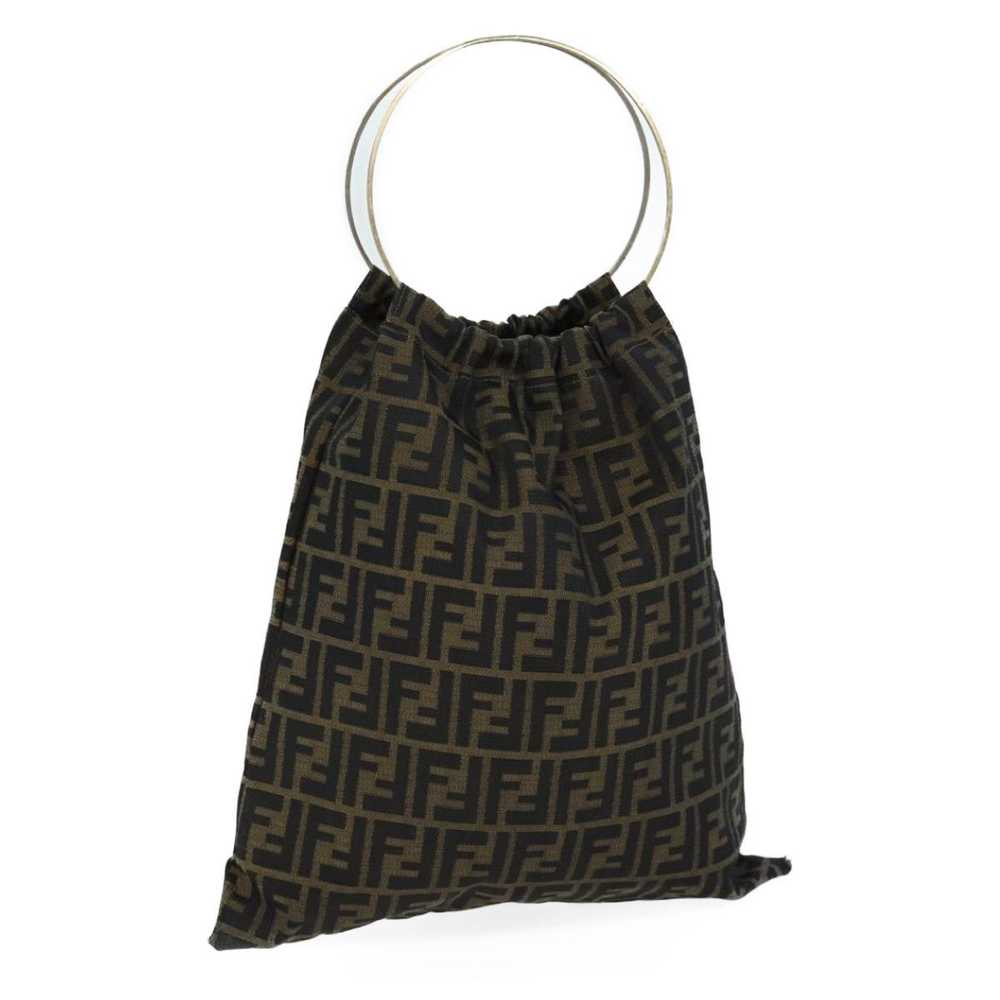 Fendi FENDI Zucca Canvas Hand Bag Brown Black Aut… - image 1