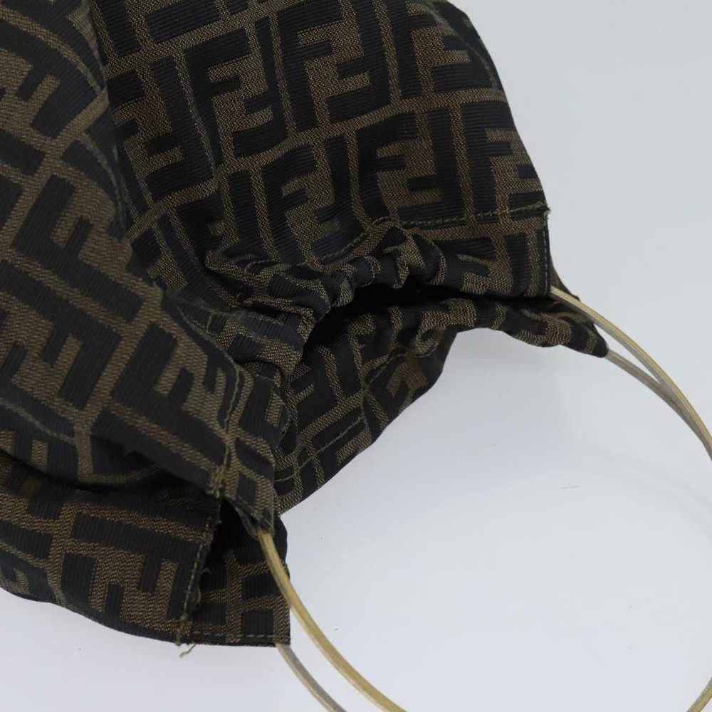 Fendi FENDI Zucca Canvas Hand Bag Brown Black Aut… - image 6