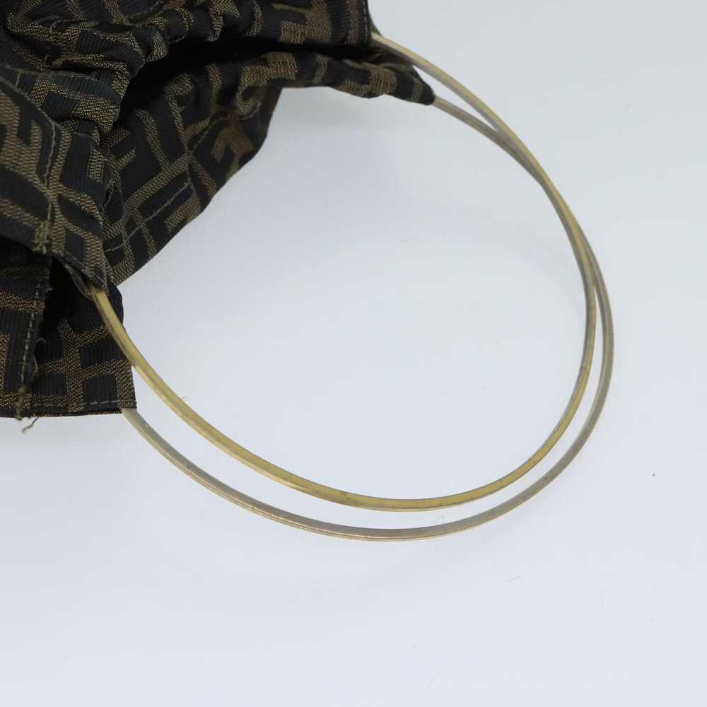 Fendi FENDI Zucca Canvas Hand Bag Brown Black Aut… - image 7