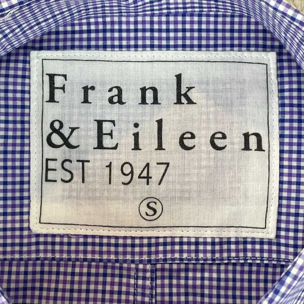 Frank & Eileen PAUL Shirt Women Small Purple Chec… - image 2
