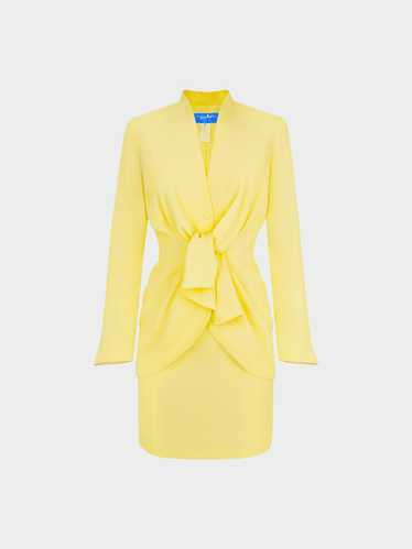 Thierry Mugler Early 1990s Yellow Fitted Blazer an