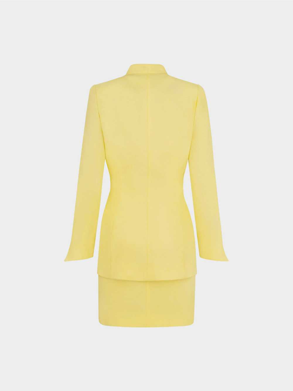 Thierry Mugler Early 1990s Yellow Fitted Blazer a… - image 2