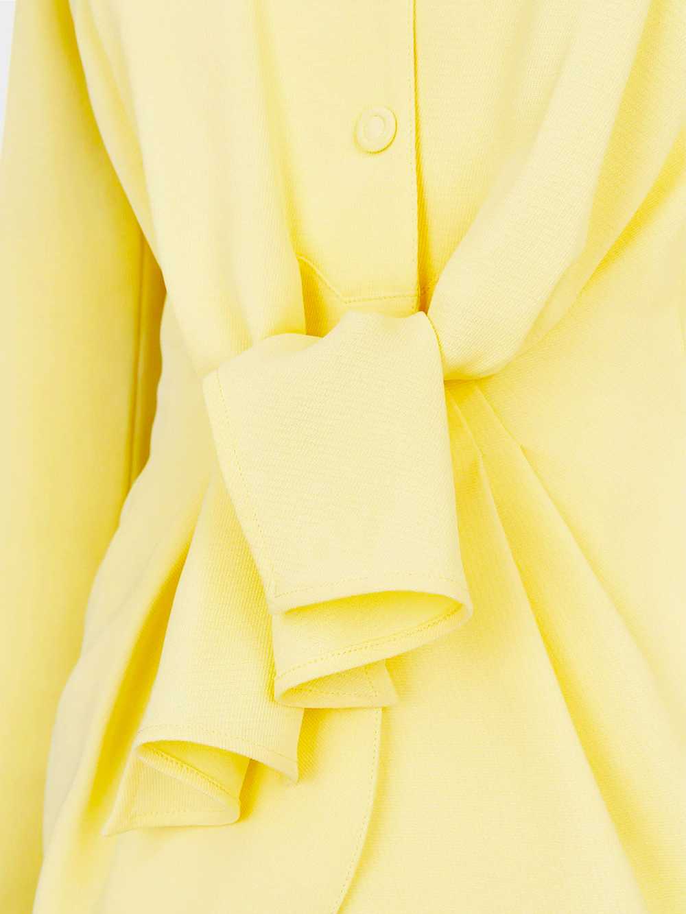 Thierry Mugler Early 1990s Yellow Fitted Blazer a… - image 4