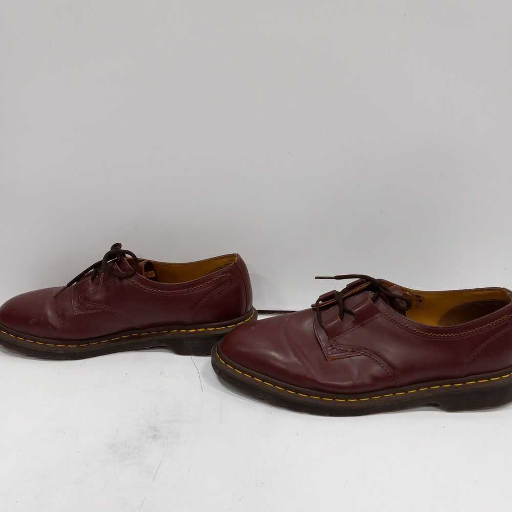 Dr. Martens Men's Maroon Leather Oxford Shoes Siz… - image 2