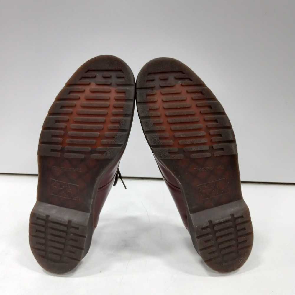 Dr. Martens Men's Maroon Leather Oxford Shoes Siz… - image 5