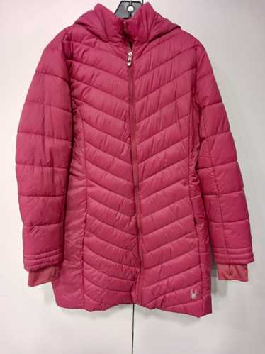 Spyder Women's Pink Puffer Jacket Size L