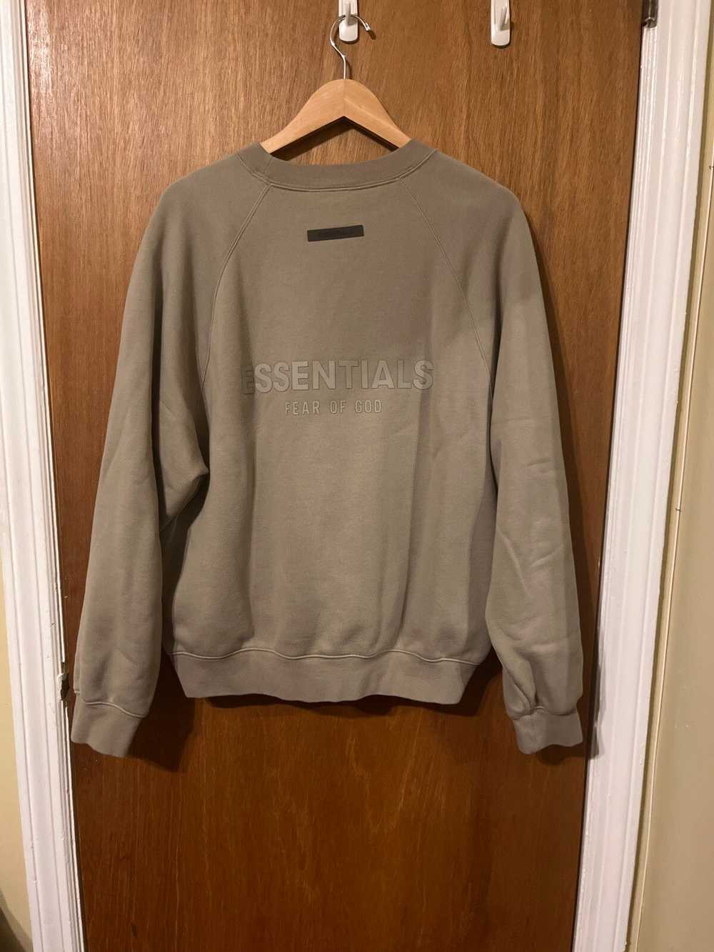 Fear of God Fear of God Essentials moss pullover … - image 1