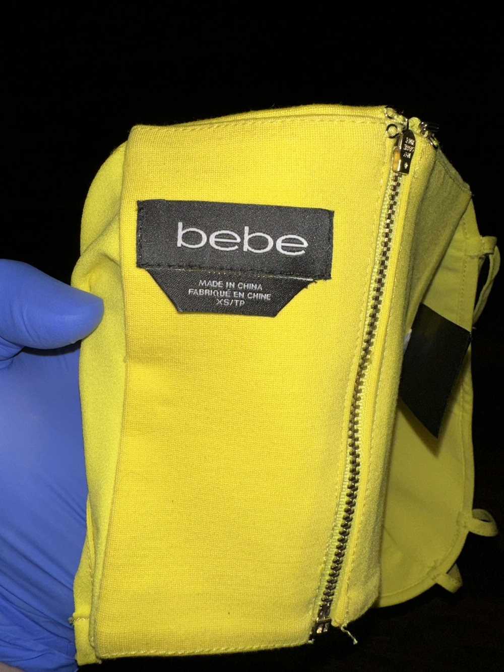 Bebe × Streetwear × Vintage BEBE Yellow Fringe Zi… - image 3