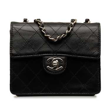 Chanel Chanel Mini Square Classic Quilted Caviar … - image 1