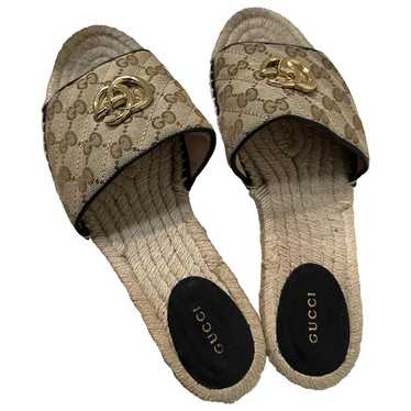 Gucci Double G cloth sandal