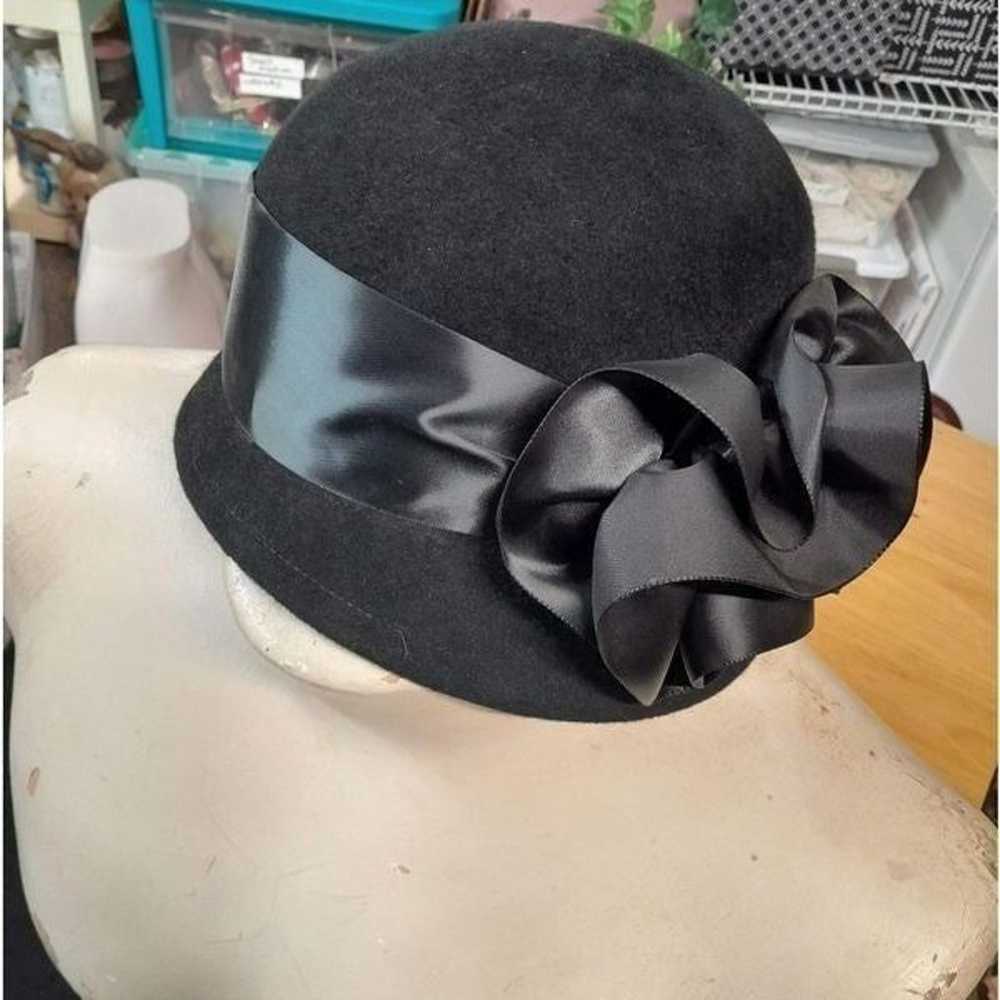 Vintage PLAZA SUITE by BETMAR Black Felt  Hat  Ex… - image 7