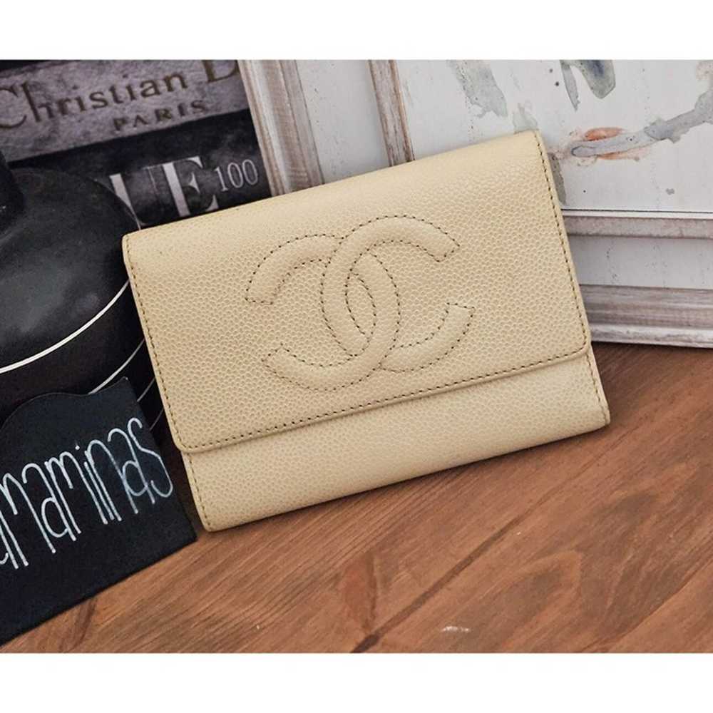 Chanel Caviar Trifold Wallet - image 1