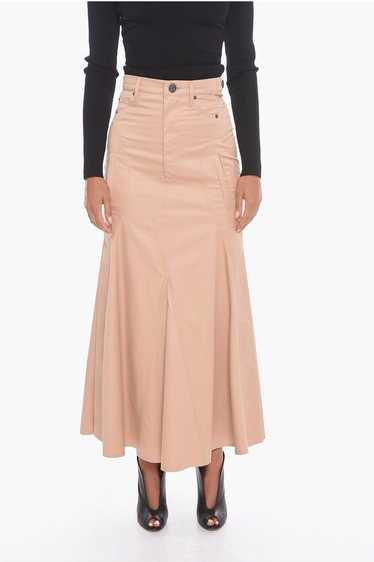 Burberry og1mm0524 High Waisted Round Skirt in Bei