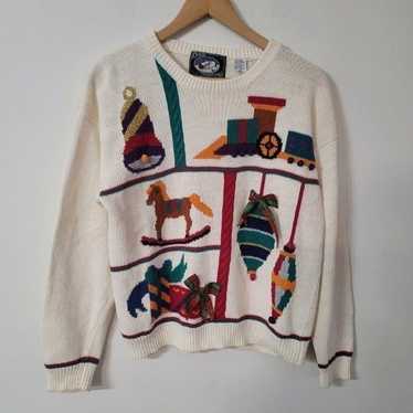 Vintage Holiday Traditions Cotton Blend Crewneck P