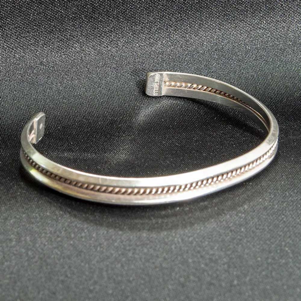 Mexican Sterling Silver Designer Bracelet - image 3