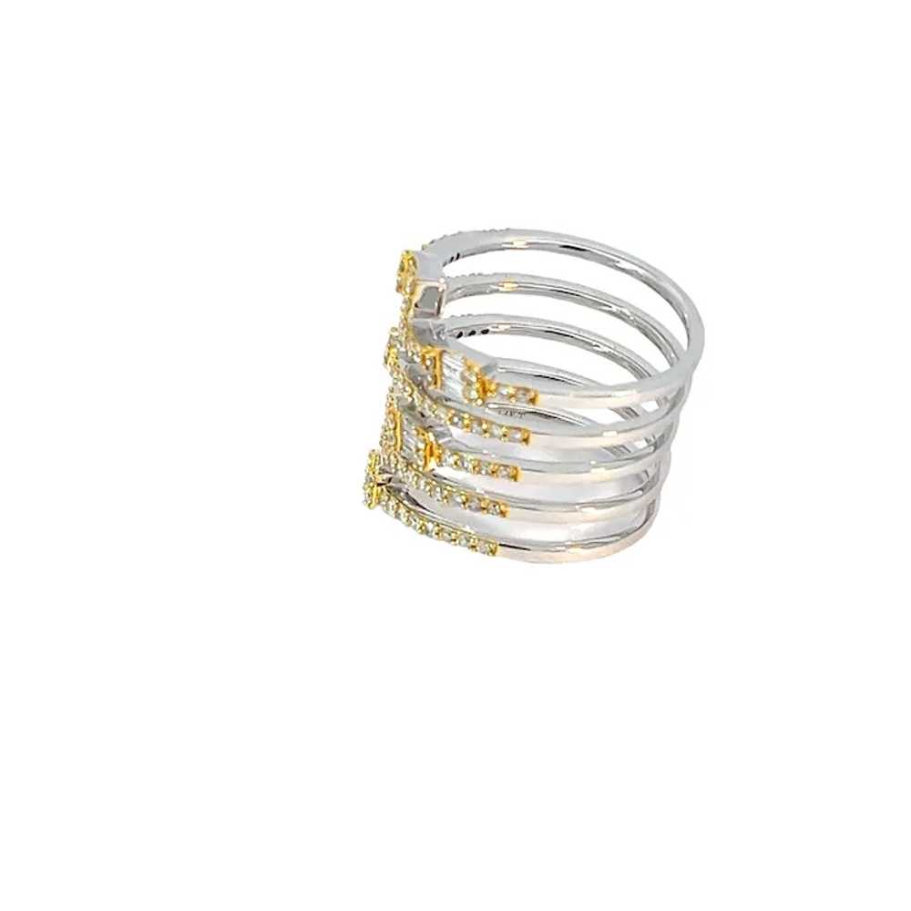 1.05 Ct Diamond - Spiral Ring - 18K Gold - image 2