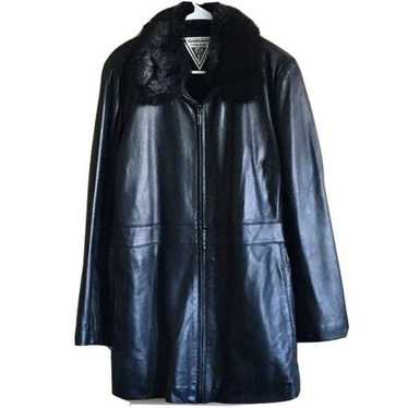 Marvin Richards Women's Black Genuine Leather Fau… - image 1