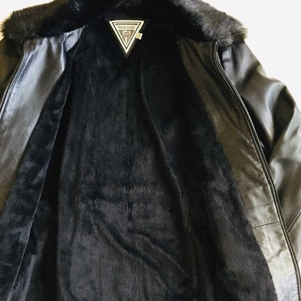 Marvin Richards Women's Black Genuine Leather Fau… - image 8