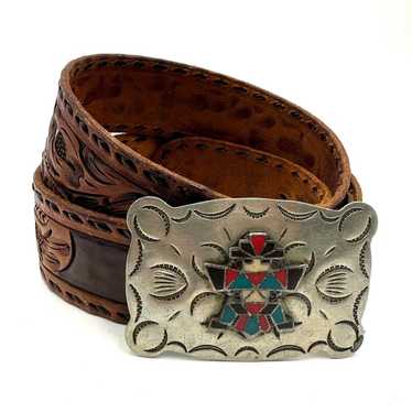 VTG -FRONTIER BUCKLE Native American vintage 70s Z