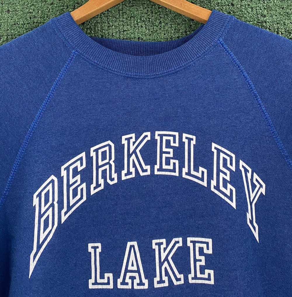 Vintage VTG 90’s Berkeley Lake Raglan Sweatshirt … - image 2
