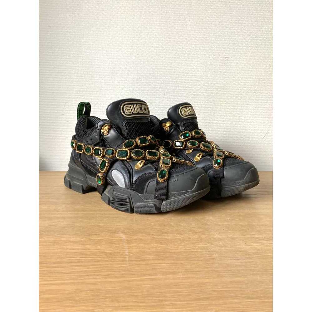 Gucci Flashtrek leather low trainers - image 3