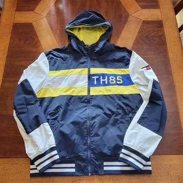 Size XL navy and yellow Tommy Hilfiger jacket