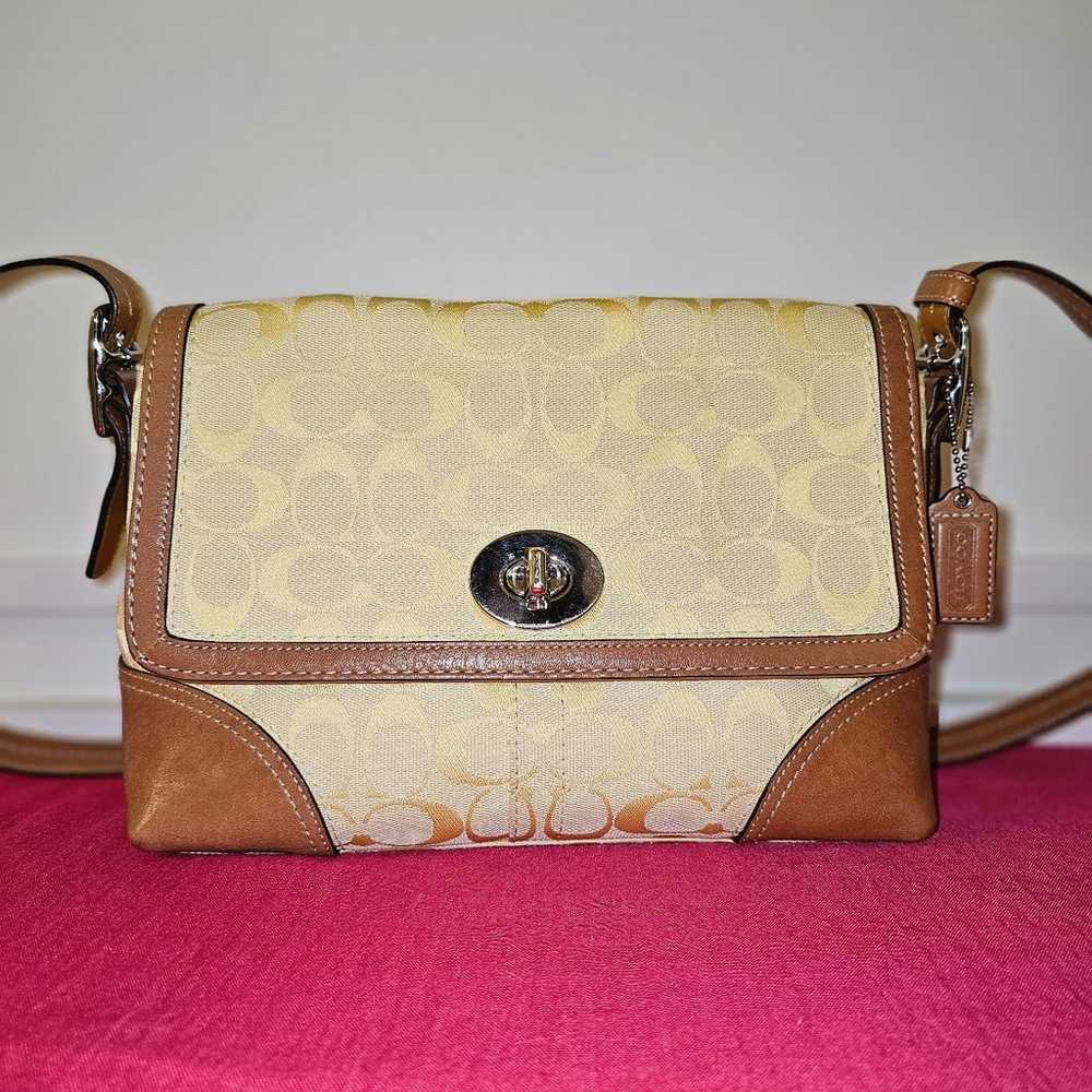 Coach Vintage Yellow Hampton Crossbody Bag - image 2