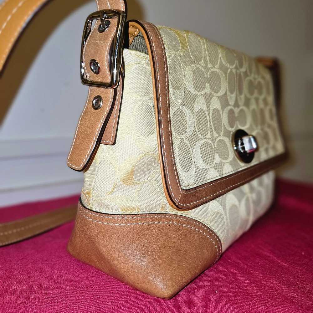 Coach Vintage Yellow Hampton Crossbody Bag - image 3