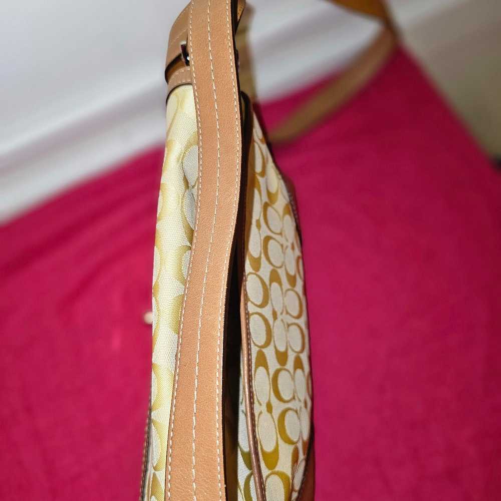 Coach Vintage Yellow Hampton Crossbody Bag - image 6