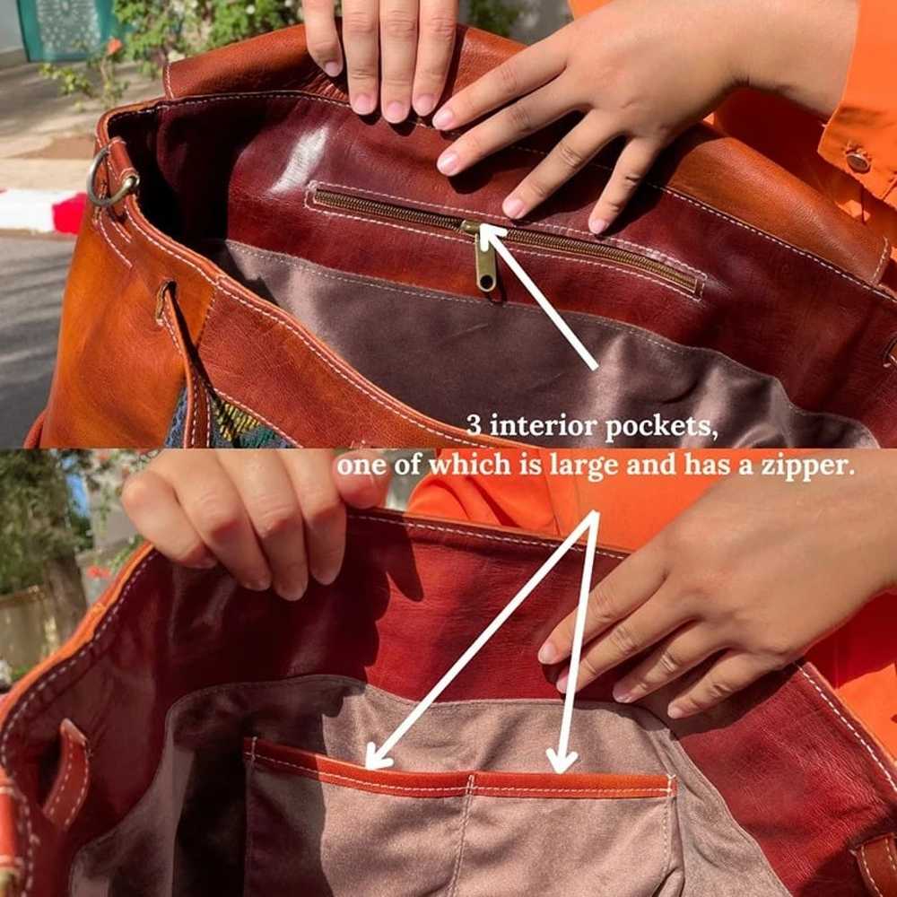 Handmade Kilim Shoulder Bag | Blue Carpet Bag - image 10