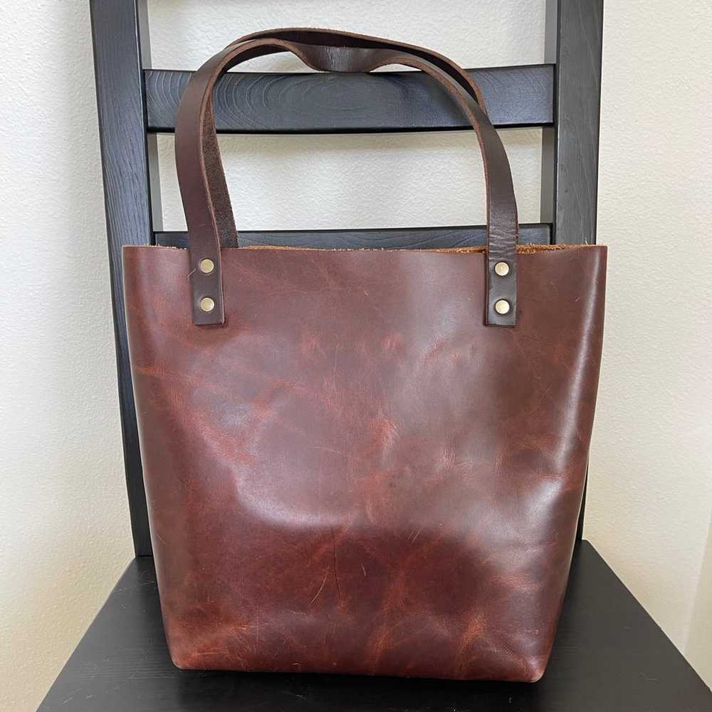 Leather tote - image 2