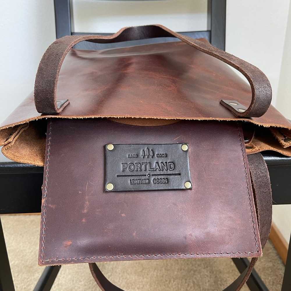 Leather tote - image 6