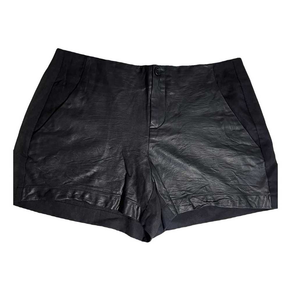 Raquel Allegra Leather mini short - image 1