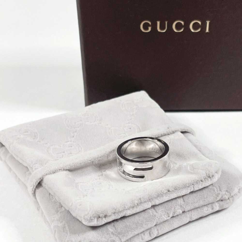 Gucci Gucci Branded Cutout G Ring, Silver 925, 9,… - image 2