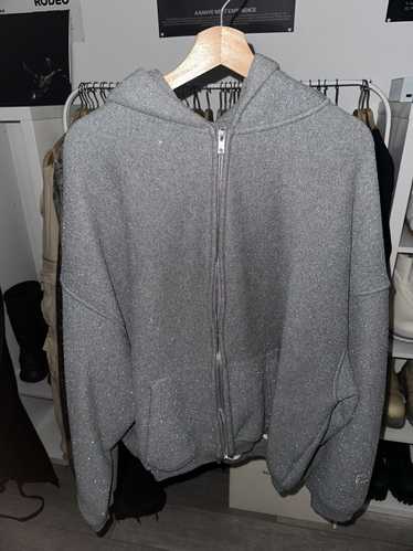 Alexander Wang Glitter zip up hoodie
