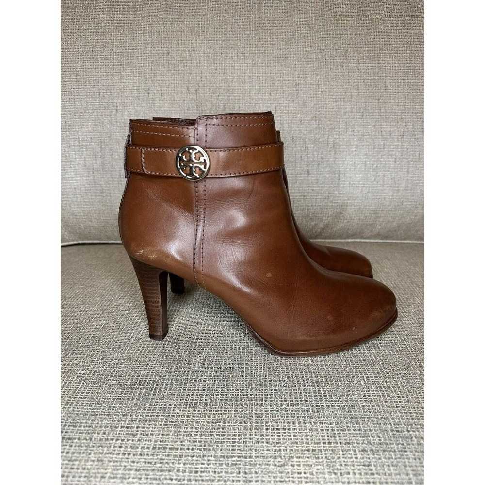 TORY BURCH Bristol Brown Leather Equestrian Ankle… - image 3