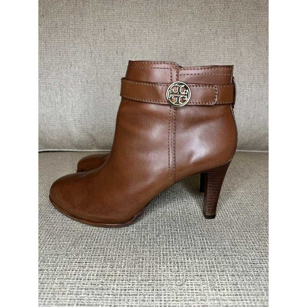 TORY BURCH Bristol Brown Leather Equestrian Ankle… - image 5