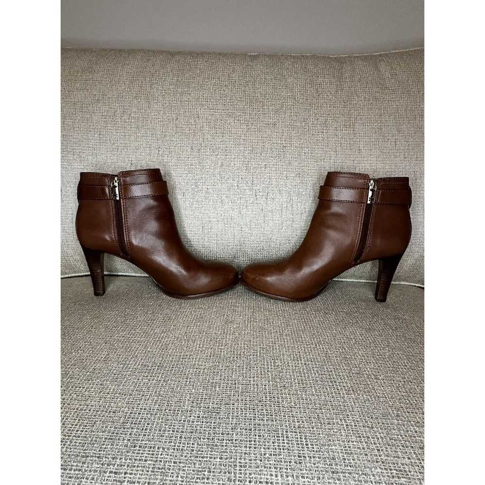 TORY BURCH Bristol Brown Leather Equestrian Ankle… - image 7