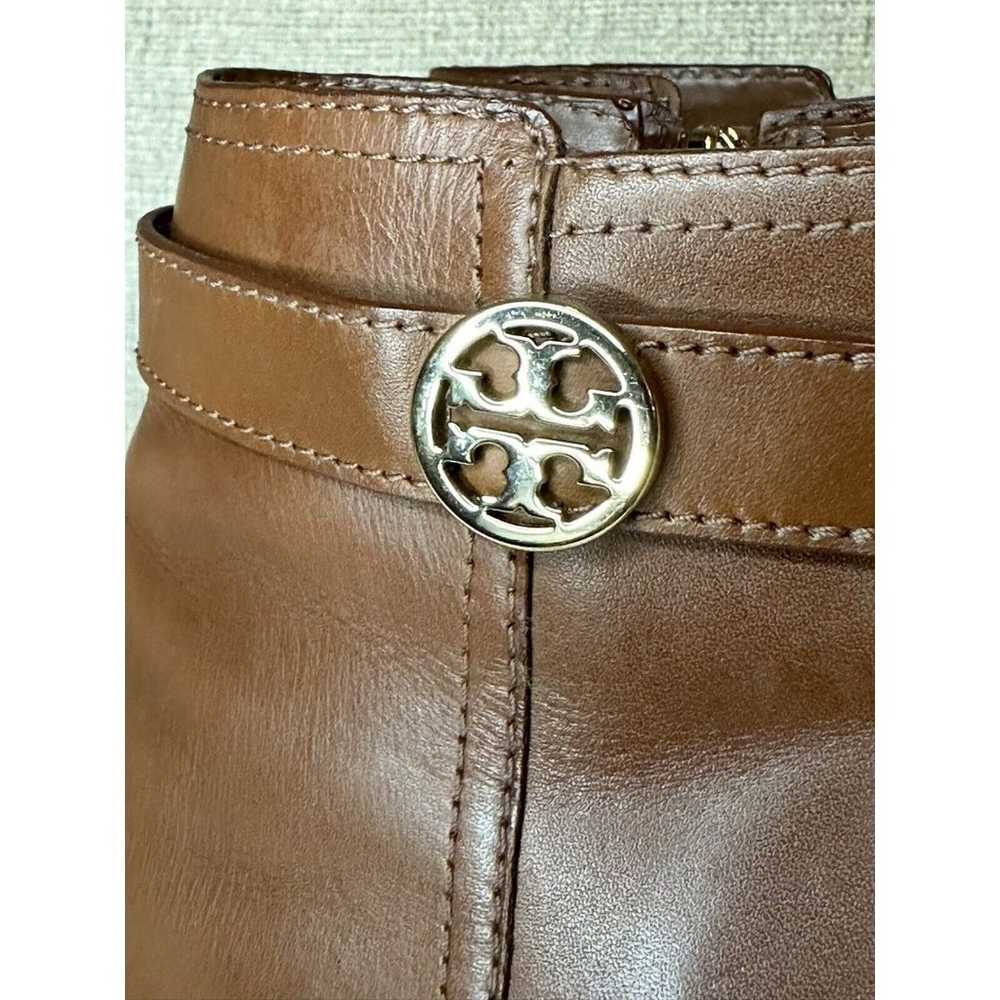 TORY BURCH Bristol Brown Leather Equestrian Ankle… - image 8