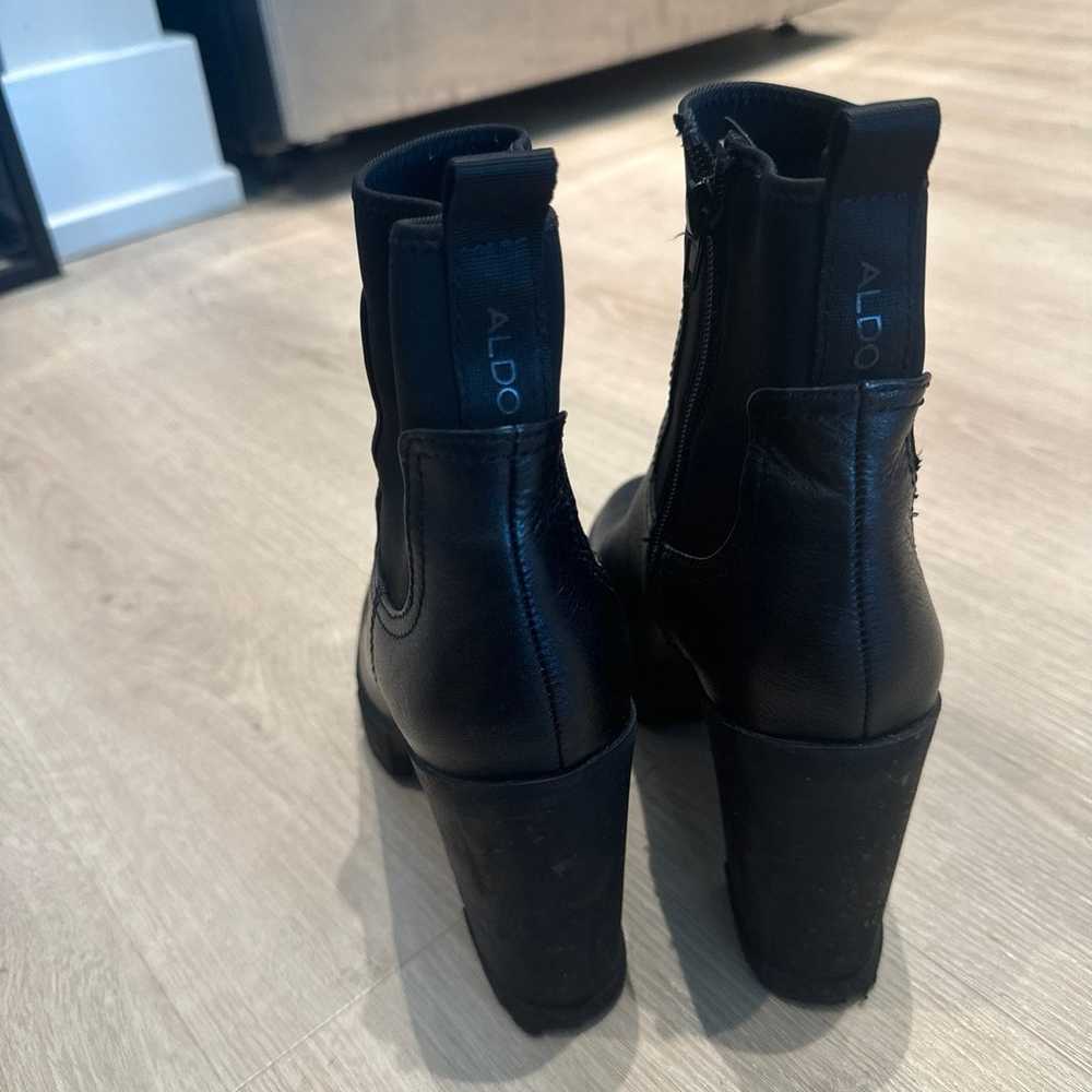 Aldo black heeled ankle Chelsea boots - image 7