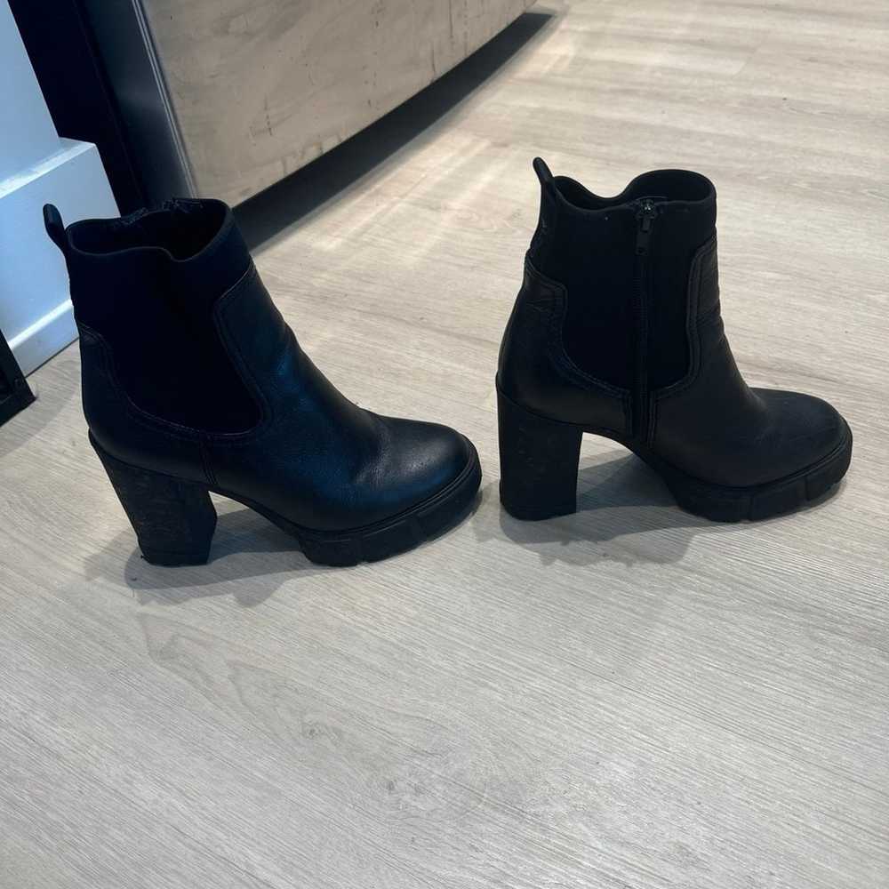 Aldo black heeled ankle Chelsea boots - image 8