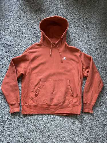 Champion Champion Hoodie Sweatshirt Orange Large L